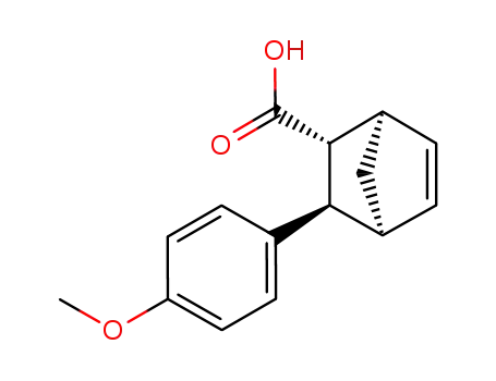 Molecular Structure of 59259-39-1 (3-(4-methoxyphenyl)bicyclo[2.2.1]hept-5-ene-2-carboxylic acid)