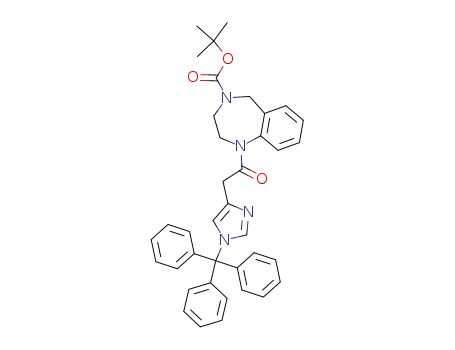 2,3,4,5-tetrahydro-1-[1-oxo-2-(1-triphenylmethylimidazol-4-yl)ethyl]-4-[(1,1-dimethylethoxy)carbonyl]-1H-1,4-benzodiazepine