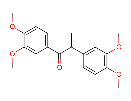 Molecular Structure of 154390-30-4 (1-Propanone, 1,2-bis(3,4-dimethoxyphenyl)-)
