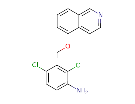 Molecular Structure of 206883-01-4 (5-(3-amino-2,6-dichlorobenzyloxy)isoquinoline)