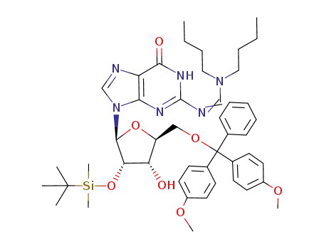 2-N-((di-n-butylamino)-methylene)-2'-O-tert-butyldimethylsilyl-5'-O-(4,4'-dimethoxytrityl)-L-guanosine