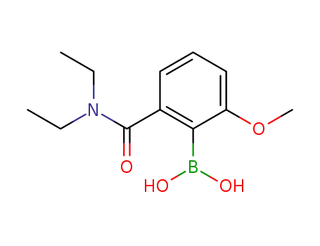 Molecular Structure of 207558-46-1 (6-methoxy-2-(N,N-diethylcarboxamido)phenylboronic acid)