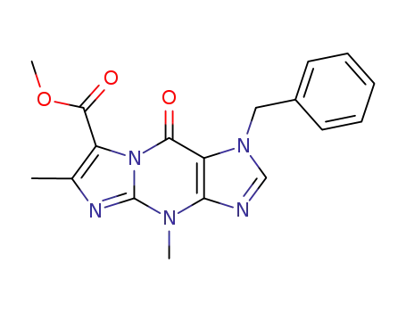 1H-Imidazo[1,2-a]purine-7-carboxylic acid,
4,9-dihydro-4,6-dimethyl-9-oxo-1-(phenylmethyl)-, methyl ester