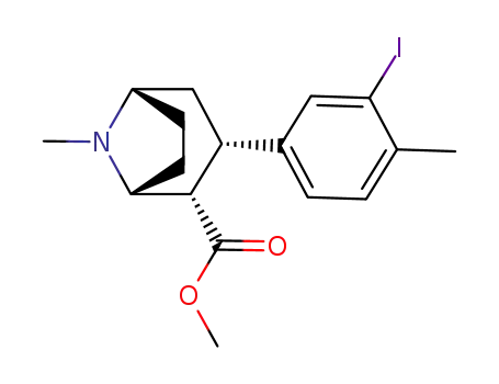 2β-carbomethoxy-3β-(3'-iodo-4'-methylphenyl)tropane