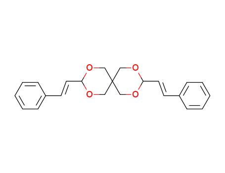 Molecular Structure of 5703-91-3 (2,4,8,10-Tetraoxaspiro[5.5]undecane, 3,9-bis(2-phenylethenyl)-)