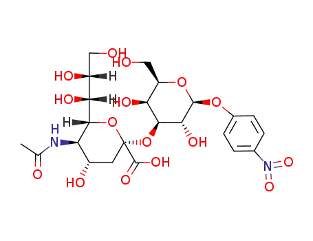 4-nitrophenyl O-(5-acetamido-3,5-dideoxy-α-D-glycero-D-galacto-2-nonulopyranosylonic acid)-(2->3)-β-D-galactopyranoside