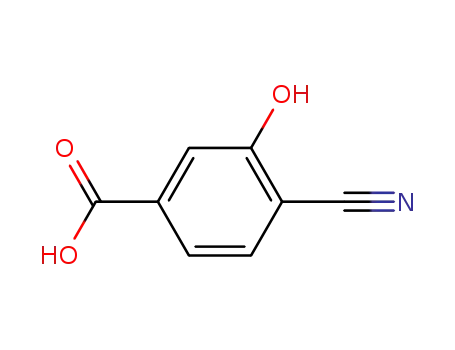 Molecular Structure of 220542-03-0 (4-cyano-3-hydroxybenzoic acid)