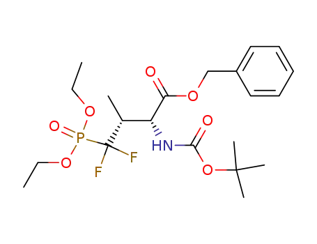 benzyl (2R,3R)-2-(tert-butoxycarbonyl)amino-3-(diethylphosphonodifluoromethyl)butanoate