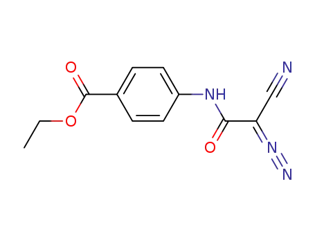 4-(2-cyano-2-diazo-acetylamino)-benzoic acid ethyl ester