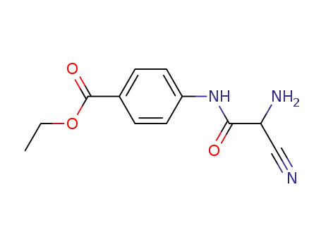 4-(2-amino-2-cyano-acetylamino)-benzoic acid ethyl ester