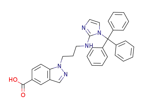 1-[3-(N-(1-triphenylmethylimidazol-2-yl)amino)propyl]indazole-5-carboxylic acid