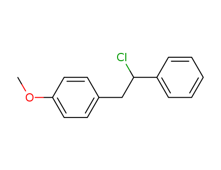 Benzene, 1-(2-chloro-2-phenylethyl)-4-methoxy-