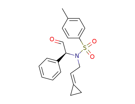 Molecular Structure of 256451-51-1 ((2S)-2-[N-(2-cyclopropylideneethyl)-N-tosylamino]-2-phenylethanal)
