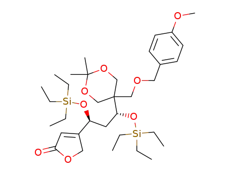 (1'R,3'S)-5-{1',3'-Bistriethylsilyloxy-3'-[furan-2''(5''H)-on-4''-yl]propyl}-5-p-methoxybenzyloxymethyl-2,2-dimethyl-1,3-dioxane