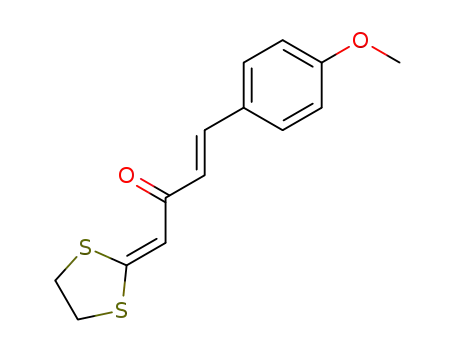 3-Buten-2-one, 1-(1,3-dithiolan-2-ylidene)-4-(4-methoxyphenyl)-