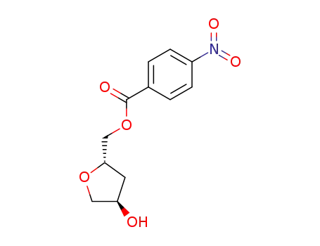 Molecular Structure of 238758-60-6 ((4-hydroxytetrahydrofuran-2-yl)Methyl 4-nitrobenzoate)