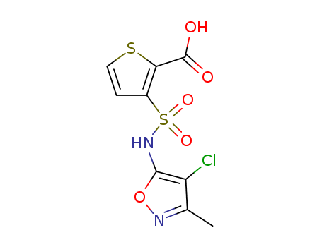 2-Thiophenecarboxylicacid, 3-[[(4-chloro-3-methyl-5-isoxazolyl)amino]sulfonyl]-