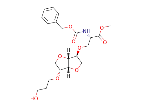 (2'S)-2-O-[2'-(benzyloxycarbonylamino)-methyl propionate-3'-yl]-5-O-(3''-hydroxy-prop-1''-yl)-1,4:3,6-dianhydro-D-sorbitol