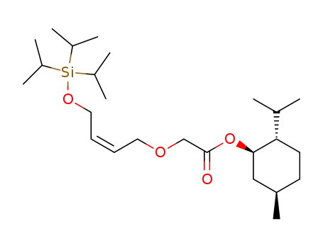 (Z)-4-(triisopropylsiloxy)-2-butenyloxy acetic acid (-)-menthyl ester