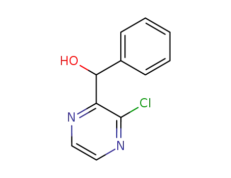 Molecular Structure of 121246-85-3 (3-chloro-alpha-phenylpyrazinemethanol)