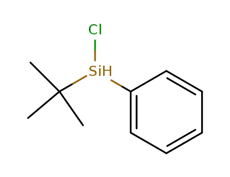 Molecular Structure of 268561-25-7 (Silane, chloro(1,1-dimethylethyl)phenyl-)