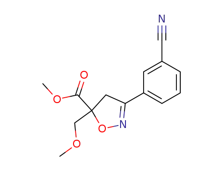 methyl 3-(3-cyanophenyl)-5-(methoxymethyl)isoxazoline-5-carboxylate