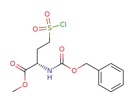 (2S)-(benzyloxycarbonylamino)-4-chlorosulfonyl-butyric acid methyl ester