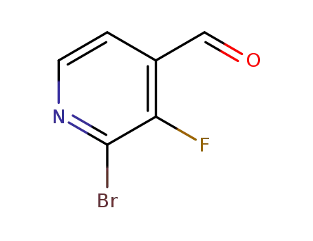 Molecular Structure of 1227572-94-2 (2-Bromo-3-fluoro-4-formylpyridine)