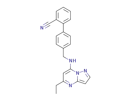 4'-<(5-ethylpyrazolo<1,5-a>pyrimidin-7-yl)aminomethyl>biphenyl-2-carbonitrile
