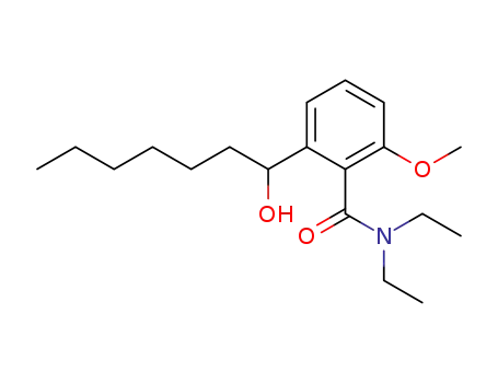 (+/-)-N,N-diethyl-2-(1-hydroxyheptyl)-6-methoxybenzamide