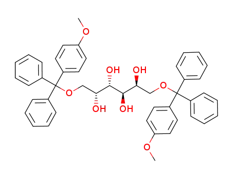 Molecular Structure of 277744-71-5 (1,6-bis[(p-methoxyphenyl)(diphenyl)methyl]-galactitol)