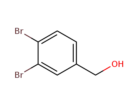 Molecular Structure of 68119-98-2 ((3,4-Dibromo-Phenyl)-Methanol)