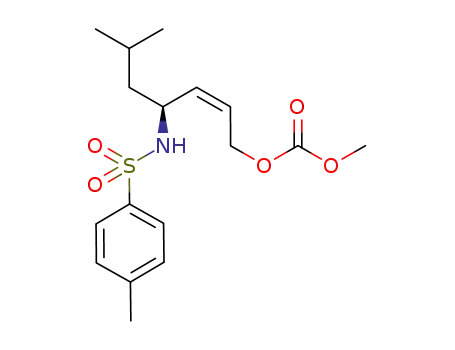 (4S,2Z)-O-Methoxycarbonyl-6-methyl-4-[(4-methylphenylsulfonyl)amino]hept-2-en-1-ol