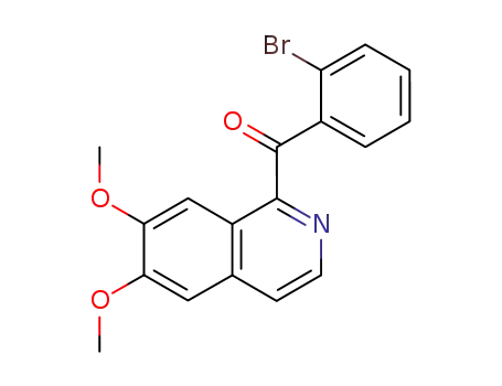 Molecular Structure of 193551-54-1 (Methanone, (2-bromophenyl)(6,7-dimethoxy-1-isoquinolinyl)-)