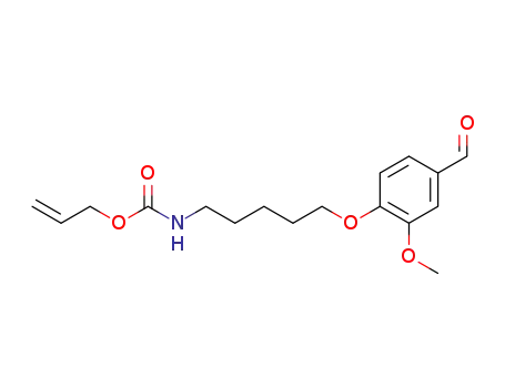 4-<(N-allyloxycarbonyl)-5-aminopent-1-yl-oxy>-3-methoxybenzaldehyde