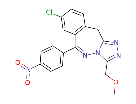 8-chloro-3-methoxymethyl-6-(4-nitrophenyl)-11H-1,2,4-triazolo[4,5-c][2,3]benzodiazepine