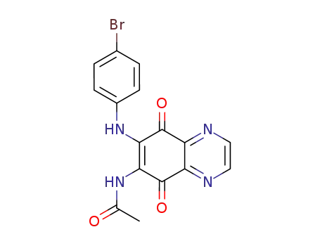 N-[7-(4-Bromo-phenylamino)-5,8-dioxo-5,8-dihydro-quinoxalin-6-yl]-acetamide