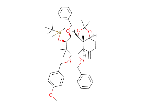 [(3aS,6aR,7S,8R,10R,11S,11aR,11bS)-7,11-Bis-benzyloxy-8-(4-methoxy-benzyloxy)-2,2,9,9,11b-pentamethyl-6-methylene-dodecahydro-1,3-dioxa-cycloocta[de]naphthalen-10-yloxy]-tert-butyl-dimethyl-silane