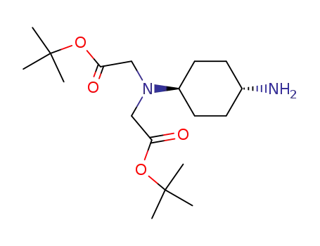 Molecular Structure of 174775-01-0 (Glycine,
N-(trans-4-aminocyclohexyl)-N-[2-(1,1-dimethylethoxy)-2-oxoethyl]-,
1,1-dimethylethyl ester)