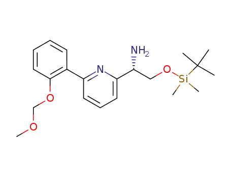2-(<i>tert</i>-butyl-dimethyl-silanyloxy)-1-[6-(2-methoxymethoxy-phenyl)-pyridin-2-yl]-ethylamine