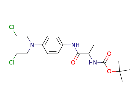 N-<4-<bis(2-chloroethyl)amino>phenyl>-2-(tert-butyloxycarbonylamino)propanamide