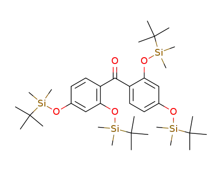 Molecular Structure of 265975-39-1 (2,2',4,4'-tetra-tert-butyldimethylsilyloxybenzophenone)