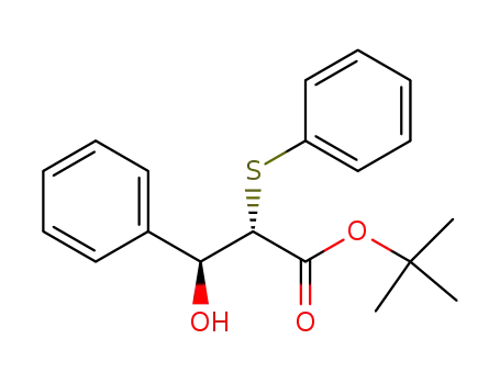 (3S,2S)-(-)-t-butyl 3-hydroxy-3-phenyl-2-thiophenoxypropionate