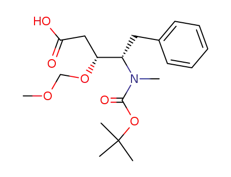 (3R,4S)-4-<N-(tert-butoxycarbonyl)-N-methylamino>-3-(methoxymethoxy)-5-phenylpentanoic acid
