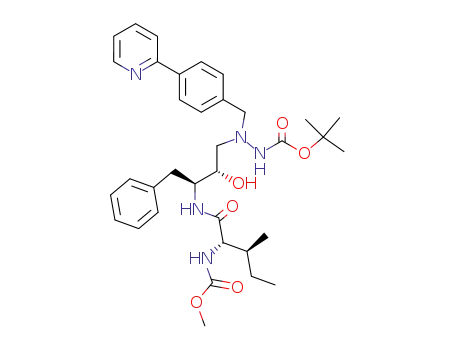N'-[(2S,3S)-2-Hydroxy-3-((2S,3S)-2-methoxycarbonylamino-3-methyl-pentanoylamino)-4-phenyl-butyl]-N'-(4-pyridin-2-yl-benzyl)-hydrazinecarboxylic acid tert-butyl ester