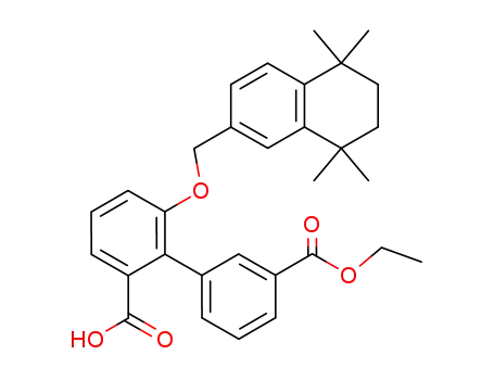 2-(5,6,7,8-tetrahydro-5,5,8,8-tetramethyl-2-naphthalenyl)methoxy-[1,1'-biphenyl]-6,3'-dicarboxylic acid, 3'-ethyl ester