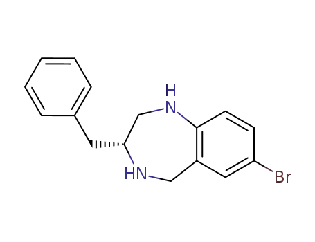 (R)-7-bromo-2,3,4,5-tetrahydro-3-(phenylmethyl)-1H-1,4-benzodiazepine