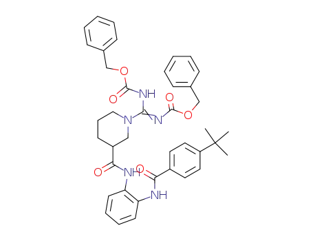 (benzyloxycarbonylimino-{3-[2-(4-<i>tert</i>-butyl-benzoylamino)-phenylcarbamoyl]-piperidin-1-yl}-methyl)-carbamic acid benzyl ester