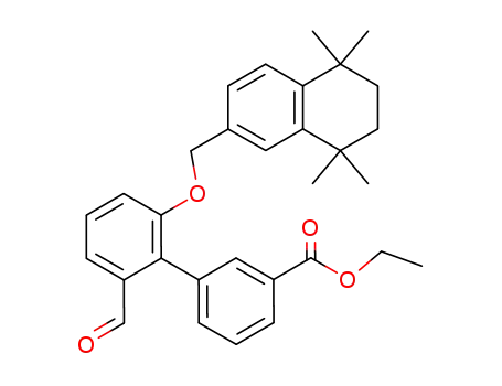 2-(5,6,7,8-tetrahydro-5,5,8,8-tetramethyl-2-naphthalenyl)methoxy-[1,1'-biphenyl]-3'-carboethoxy-6-carboxaldehyde