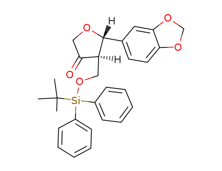 (4R,5S)-4-(tert-butyldiphenylsilyloxy)methyl-5-(3,4-methylenedioxyphenyl)dihydro-3(2H)-furanone